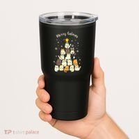Merry Catmas Cute Cat Lover Christmas Tumbler thumb 2
