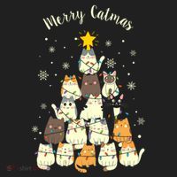 Merry Catmas Cute Cat Lover Christmas Tumbler thumb 3