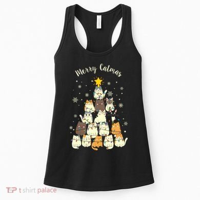 Merry Catmas Cute Cat Lover Christmas Women's Tank Top