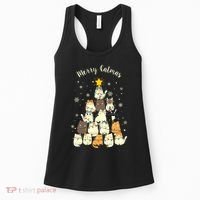 Merry Catmas Cute Cat Lover Christmas Women's Tank Top thumb 0
