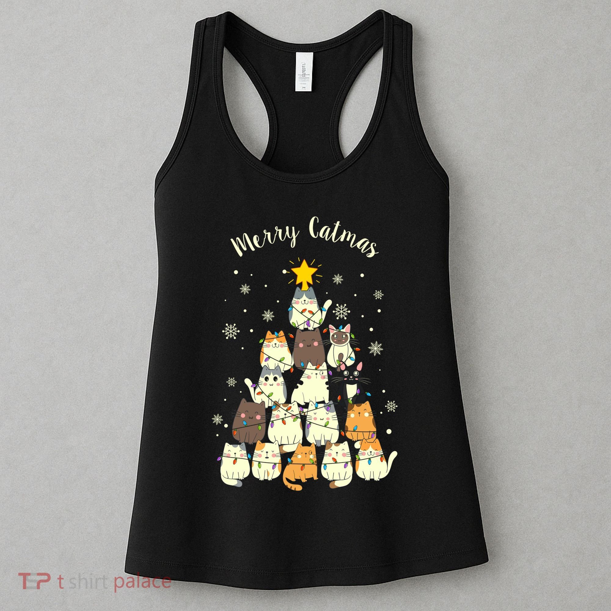 Merry Catmas Cute Cat Lover Christmas Women's Tank Top