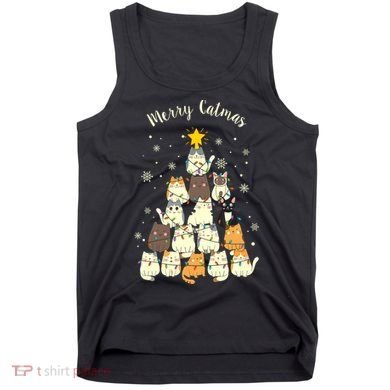 Merry Catmas Cute Cat Lover Christmas Tank Top