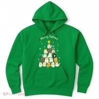 Merry Catmas Cute Cat Lover Christmas Hoodie thumb 0
