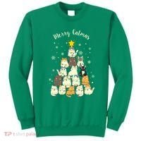 Merry Catmas Cute Cat Lover Christmas Sweatshirt thumb 0
