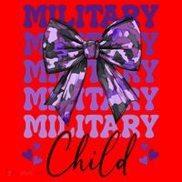 Military Child Coquette Bow Purple Up Camo Santa Hat thumb 1