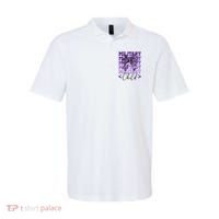 Military Child Coquette Bow Purple Up Camo Polo thumb 0