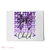 Military Child Coquette Bow Purple Up Camo Mousepad thumb 0