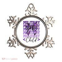 Military Child Coquette Bow Purple Up Camo Ornament thumb 0