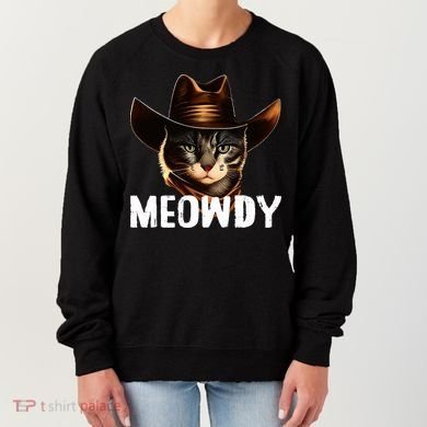 Meowdy Cat Cowboy Funny Cat Meme Women's Sweatshirt