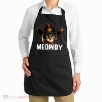 Meowdy Cat Cowboy Funny Cat Meme Apron thumb 2