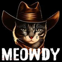 Meowdy Cat Cowboy Funny Cat Meme Women's Hoodie thumb 2