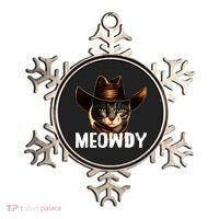 Meowdy Cat Cowboy Funny Cat Meme Ornament thumb 0
