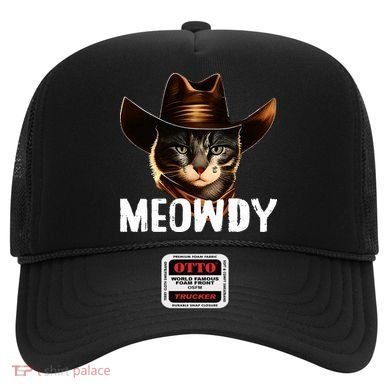 Meowdy Cat Cowboy Funny Cat Meme Hat