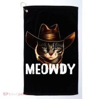 Meowdy Cat Cowboy Funny Cat Meme Golf Towel thumb 0