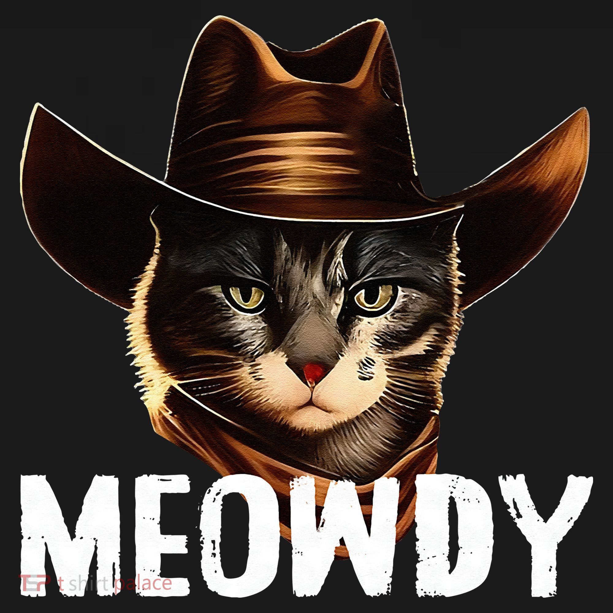 Meowdy Cat Cowboy Funny Cat Meme Visor