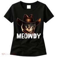 Meowdy Cat Cowboy Funny Cat Meme Women's T-Shirt thumb 0