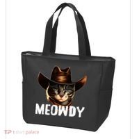 Meowdy Cat Cowboy Funny Cat Meme Tote Bag thumb 3