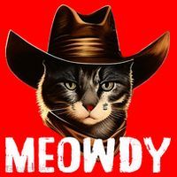 Meowdy Cat Cowboy Funny Cat Meme Santa Hat thumb 1