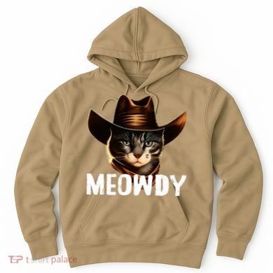 Meowdy Cat Cowboy Funny Cat Meme Hoodie