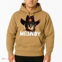 Meowdy Cat Cowboy Funny Cat Meme Hoodie thumb 2