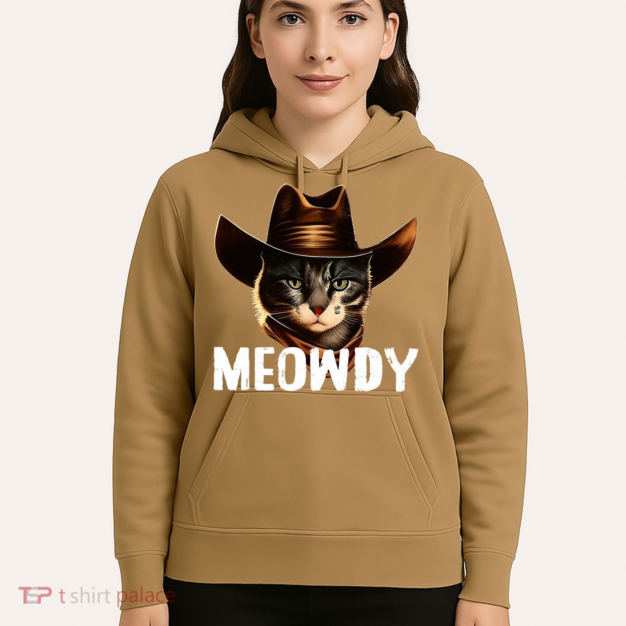 Meowdy Cat Cowboy Funny Cat Meme Hoodie