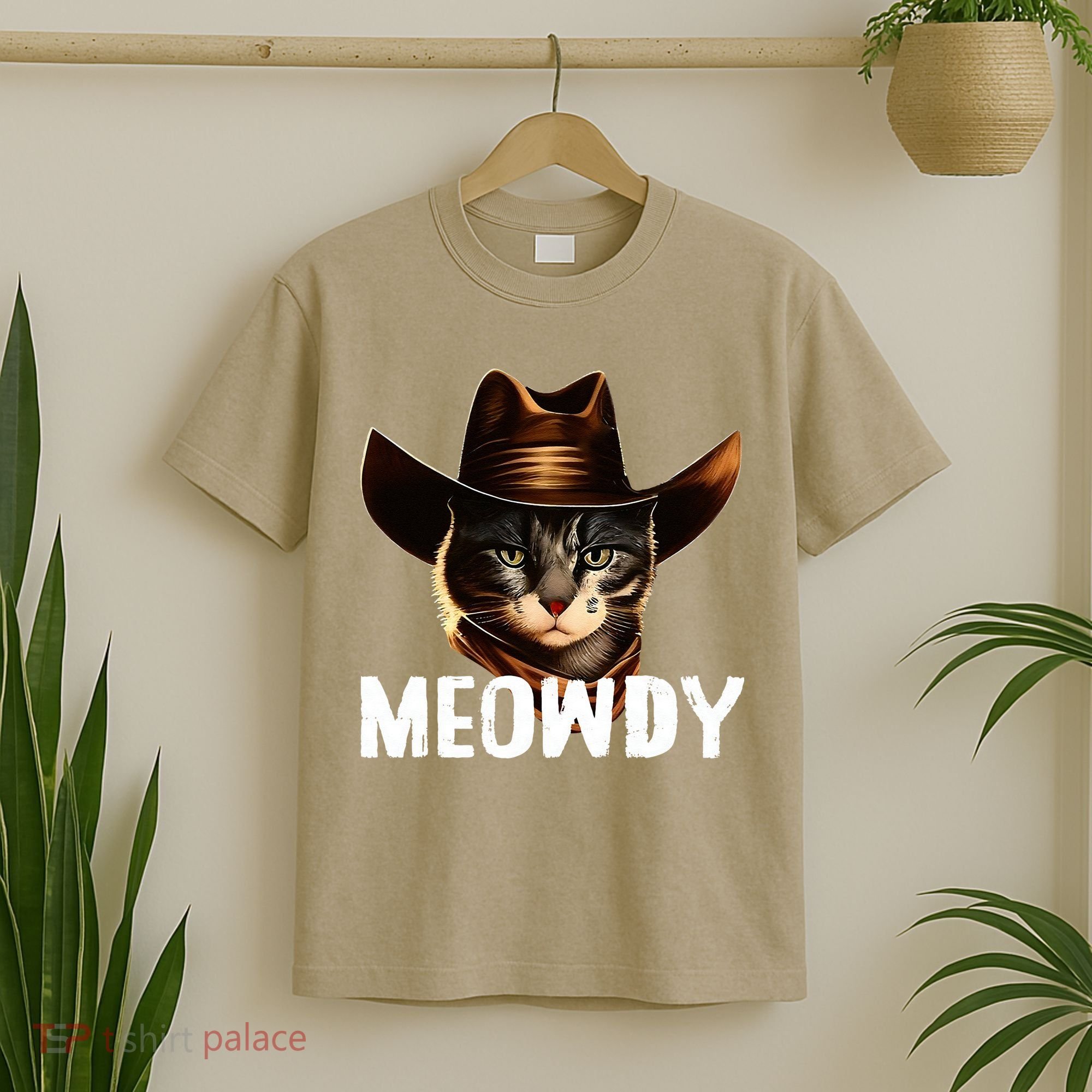 Meowdy Cat Cowboy Funny Cat Meme T-Shirt
