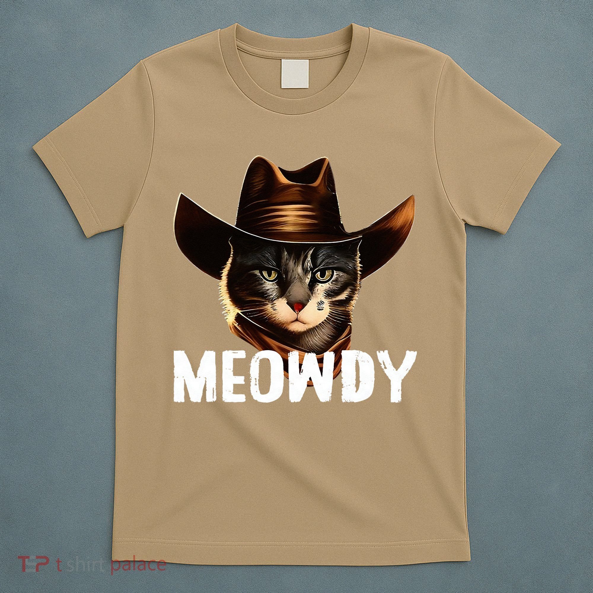 Meowdy Cat Cowboy Funny Cat Meme T-Shirt