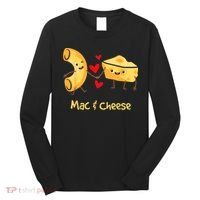 Mac & Cheese Couple Macaroni And Cheese Lover Foodie Long Sleeve Shirt thumb 0