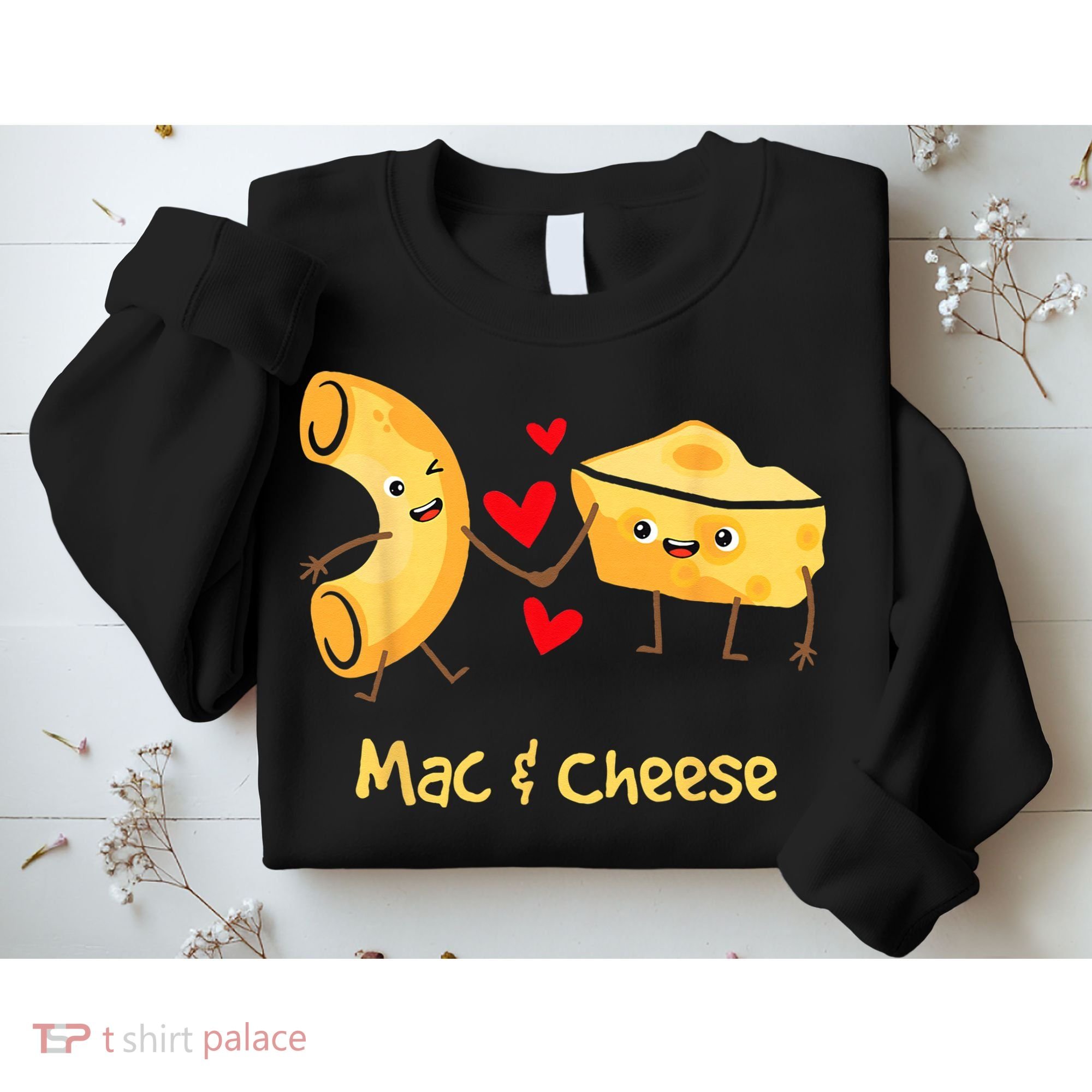 Mac & Cheese Couple Macaroni And Cheese Lover Foodie Sweatshirt