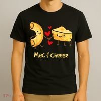 Mac & Cheese Couple Macaroni And Cheese Lover Foodie T-Shirt thumb 3