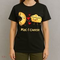 Mac & Cheese Couple Macaroni And Cheese Lover Foodie T-Shirt thumb 4