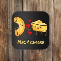 Mac & Cheese Couple Macaroni And Cheese Lover Foodie Coaster thumb 0