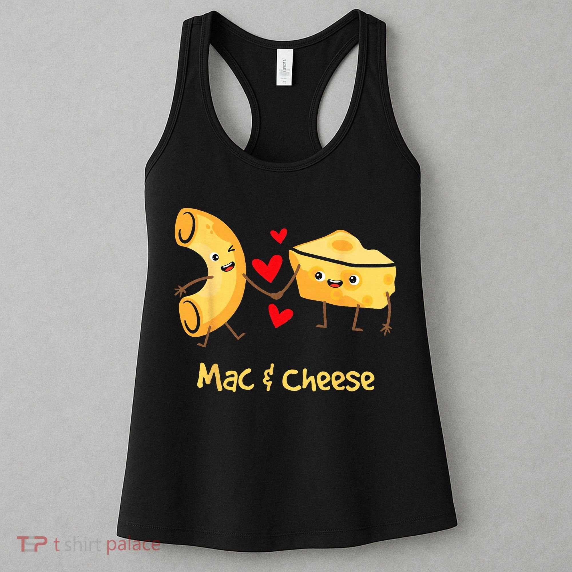 Mac & Cheese Couple Macaroni And Cheese Lover Foodie Women's Tank Top