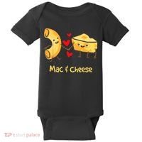 Mac & Cheese Couple Macaroni And Cheese Lover Foodie Baby Bodysuit thumb 0