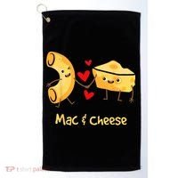 Mac & Cheese Couple Macaroni And Cheese Lover Foodie Golf Towel thumb 0