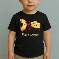 Mac & Cheese Couple Macaroni And Cheese Lover Foodie Toddler T-Shirt thumb 2