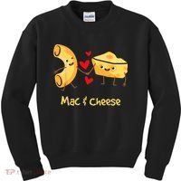 Mac & Cheese Couple Macaroni And Cheese Lover Foodie Kids Sweatshirt thumb 0