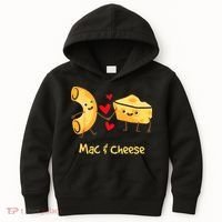 Mac & Cheese Couple Macaroni And Cheese Lover Foodie Kids Hoodie thumb 0