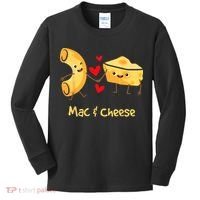 Mac & Cheese Couple Macaroni And Cheese Lover Foodie Kids Long Sleeve Shirt thumb 0