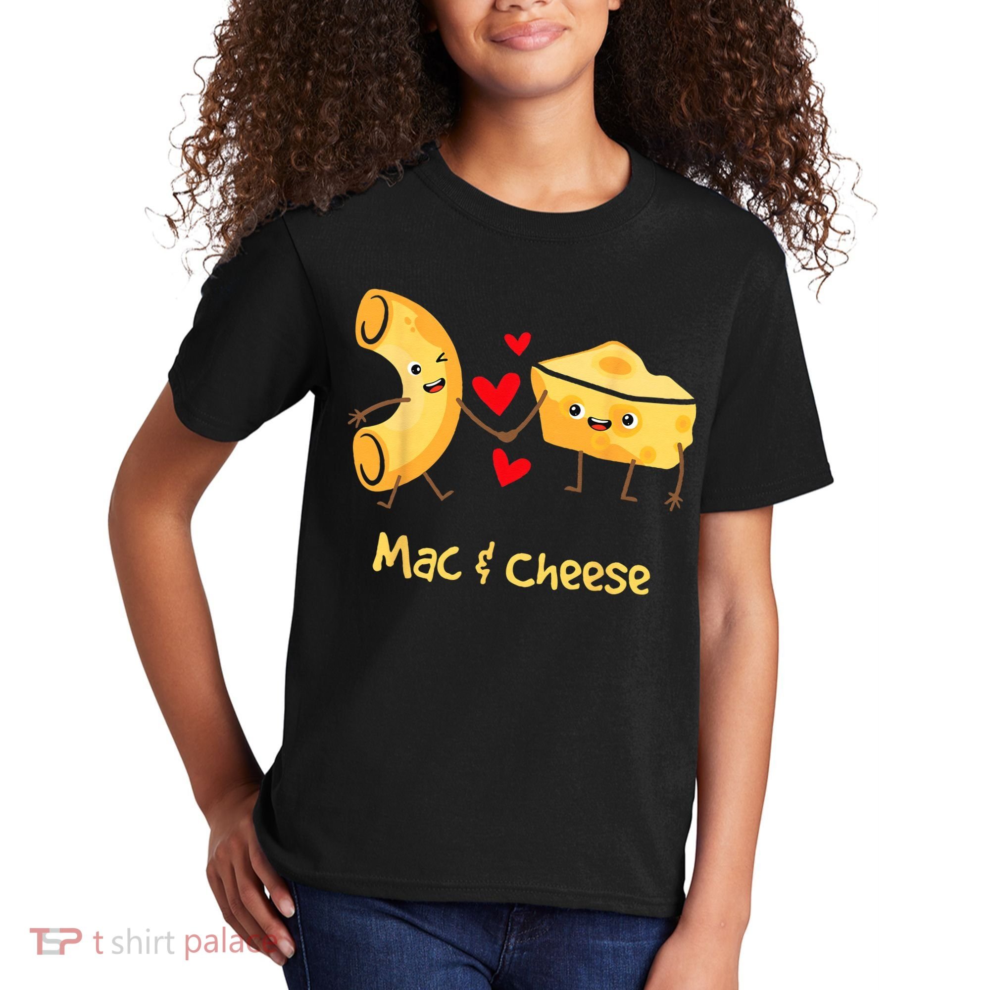 Mac & Cheese Couple Macaroni And Cheese Lover Foodie Kids T-Shirt