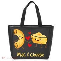 Mac & Cheese Couple Macaroni And Cheese Lover Foodie Tote Bag thumb 0