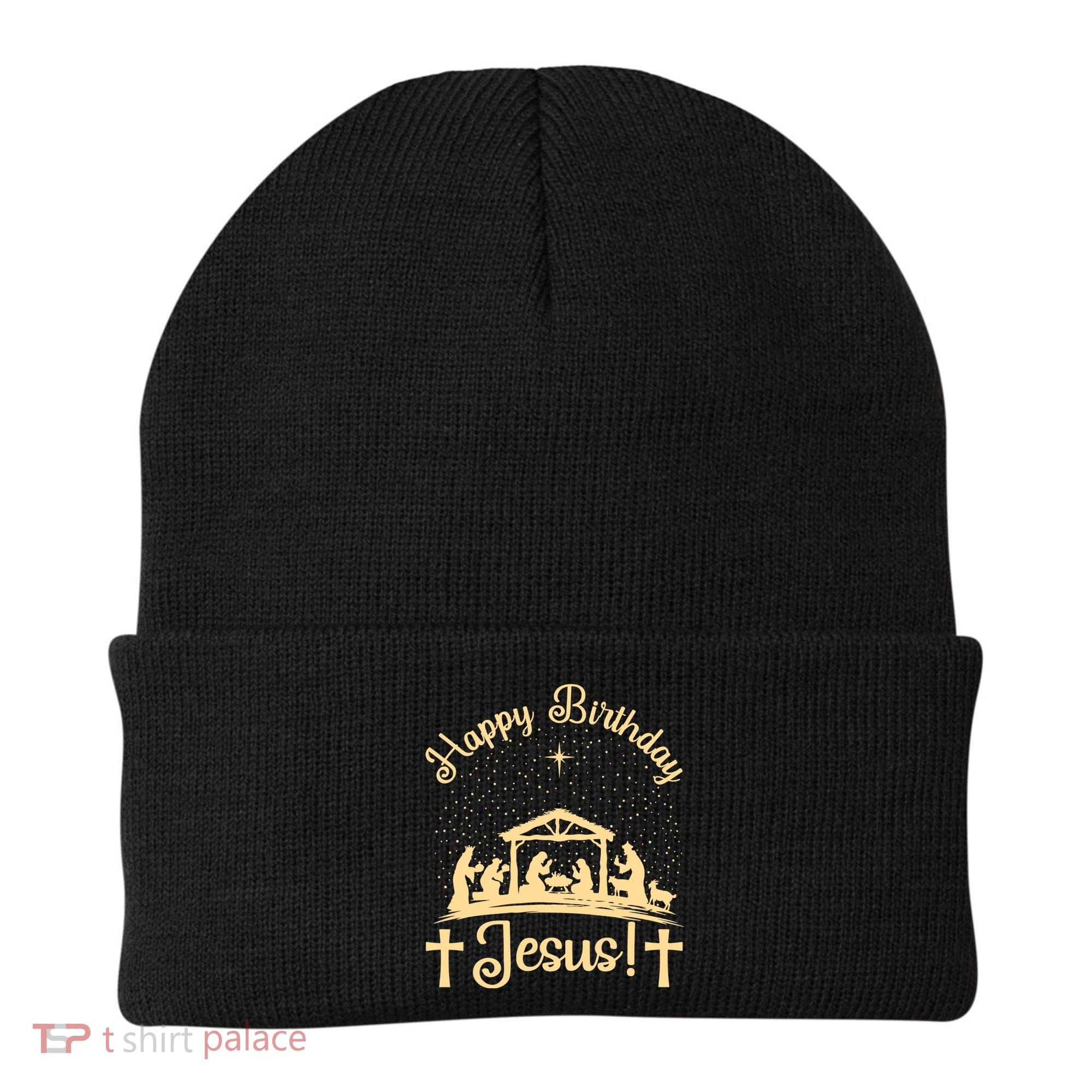 Merry Christmas Christian Happy Birthday Jesus Christ Xmas Beanie