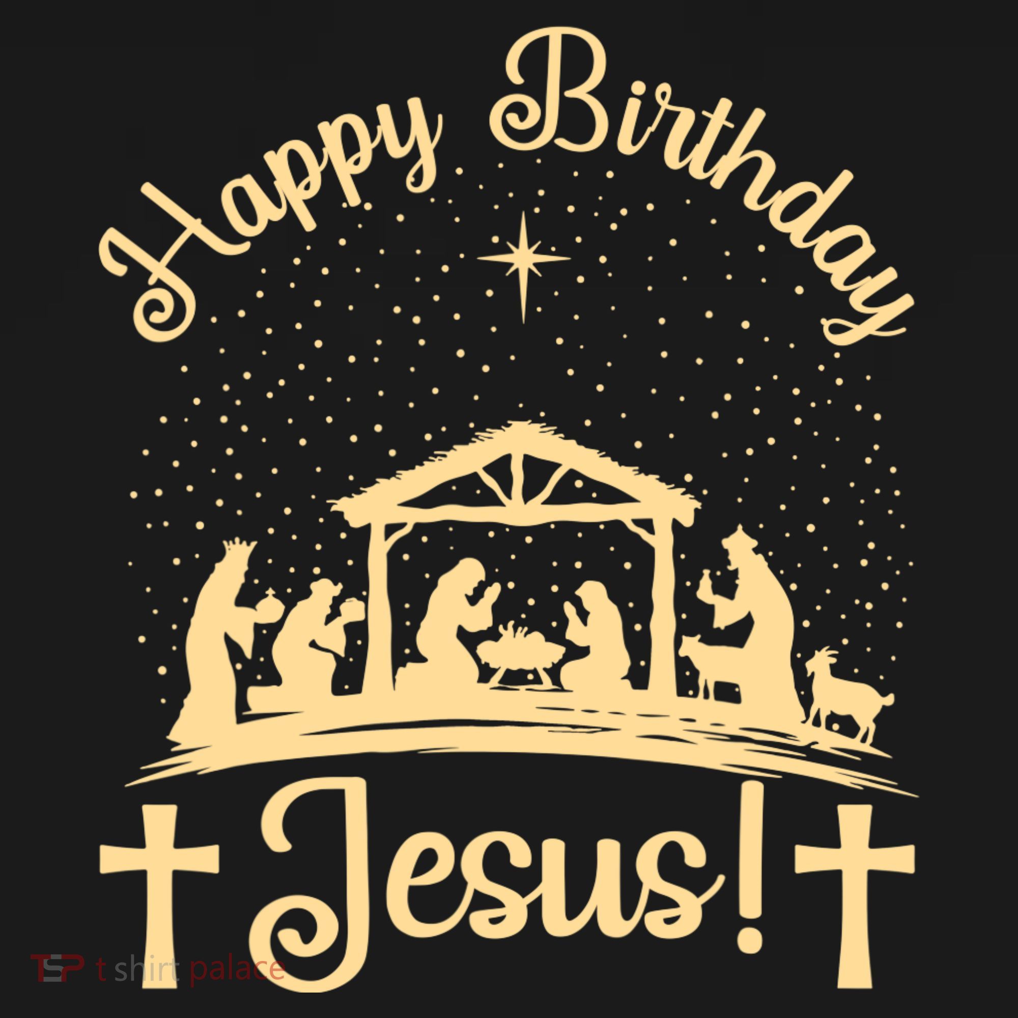 Merry Christmas Christian Happy Birthday Jesus Christ Xmas Ornament