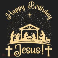 Merry Christmas Christian Happy Birthday Jesus Christ Xmas Golf Towel thumb 3