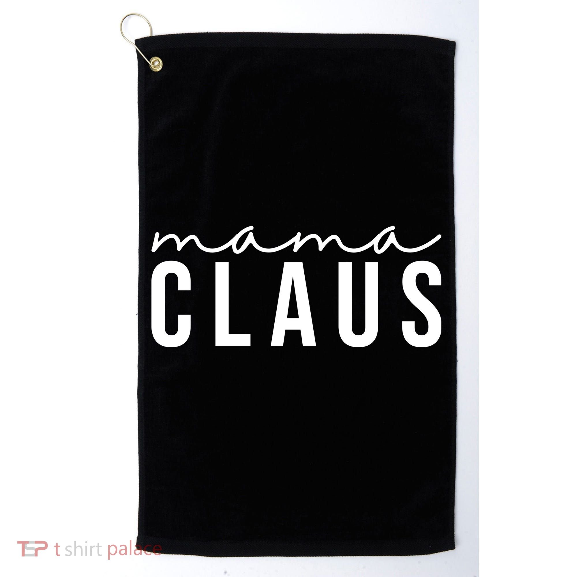 Mama Claus Christmas Holiday Golf Towel