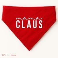 Mama Claus Christmas Holiday USA-Made Doggie Bandana thumb 0