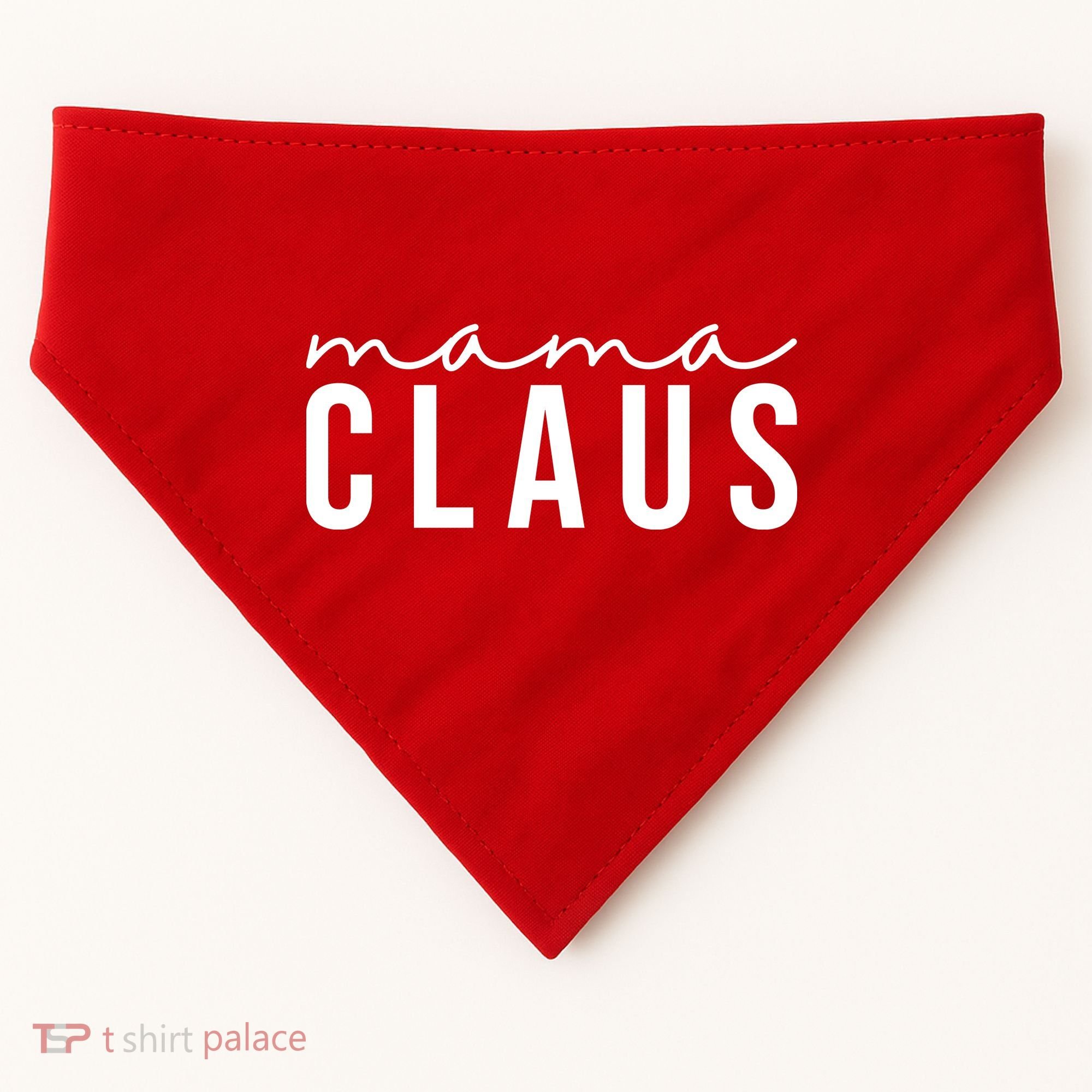 Mama Claus Christmas Holiday USA-Made Doggie Bandana