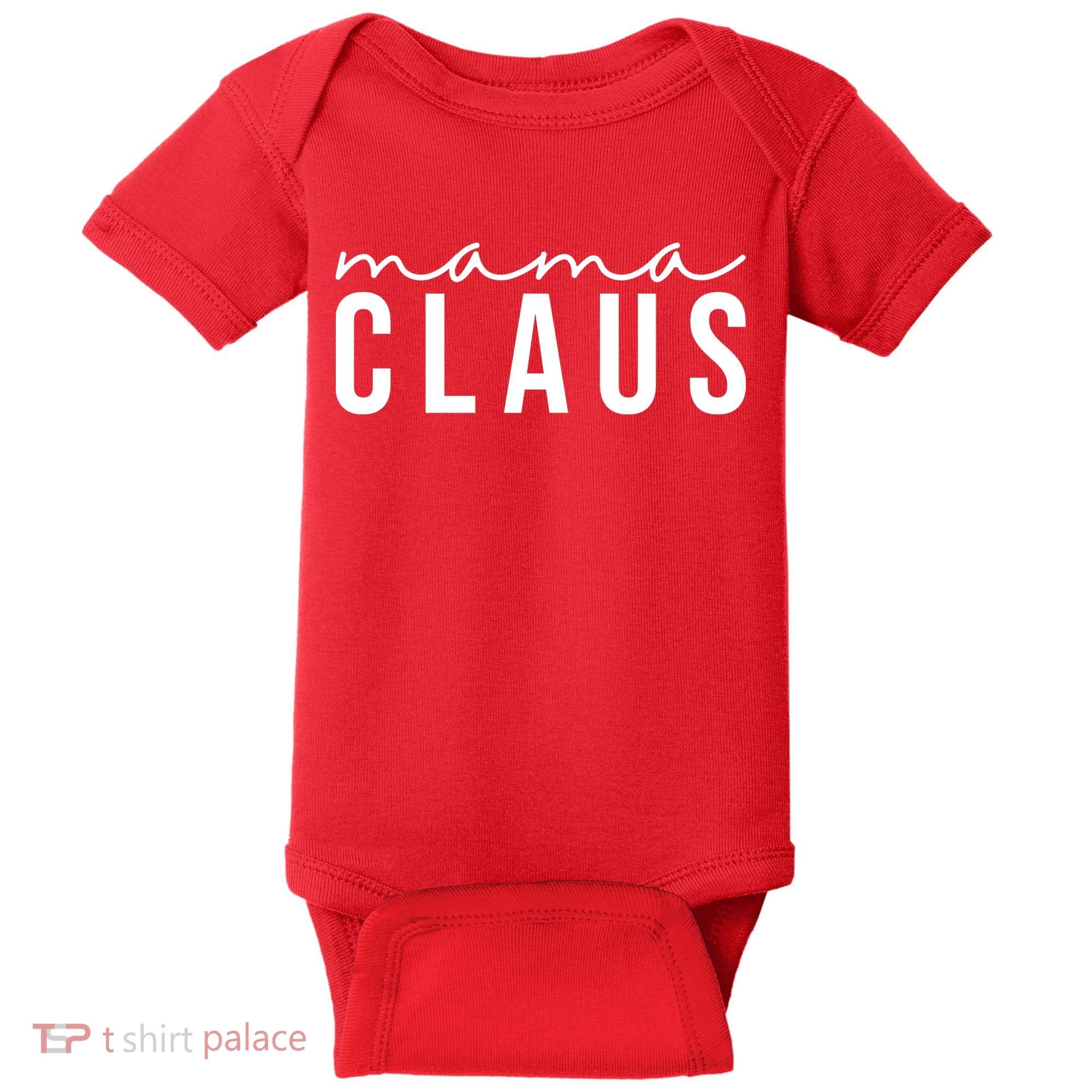Mama Claus Christmas Holiday Baby Bodysuit