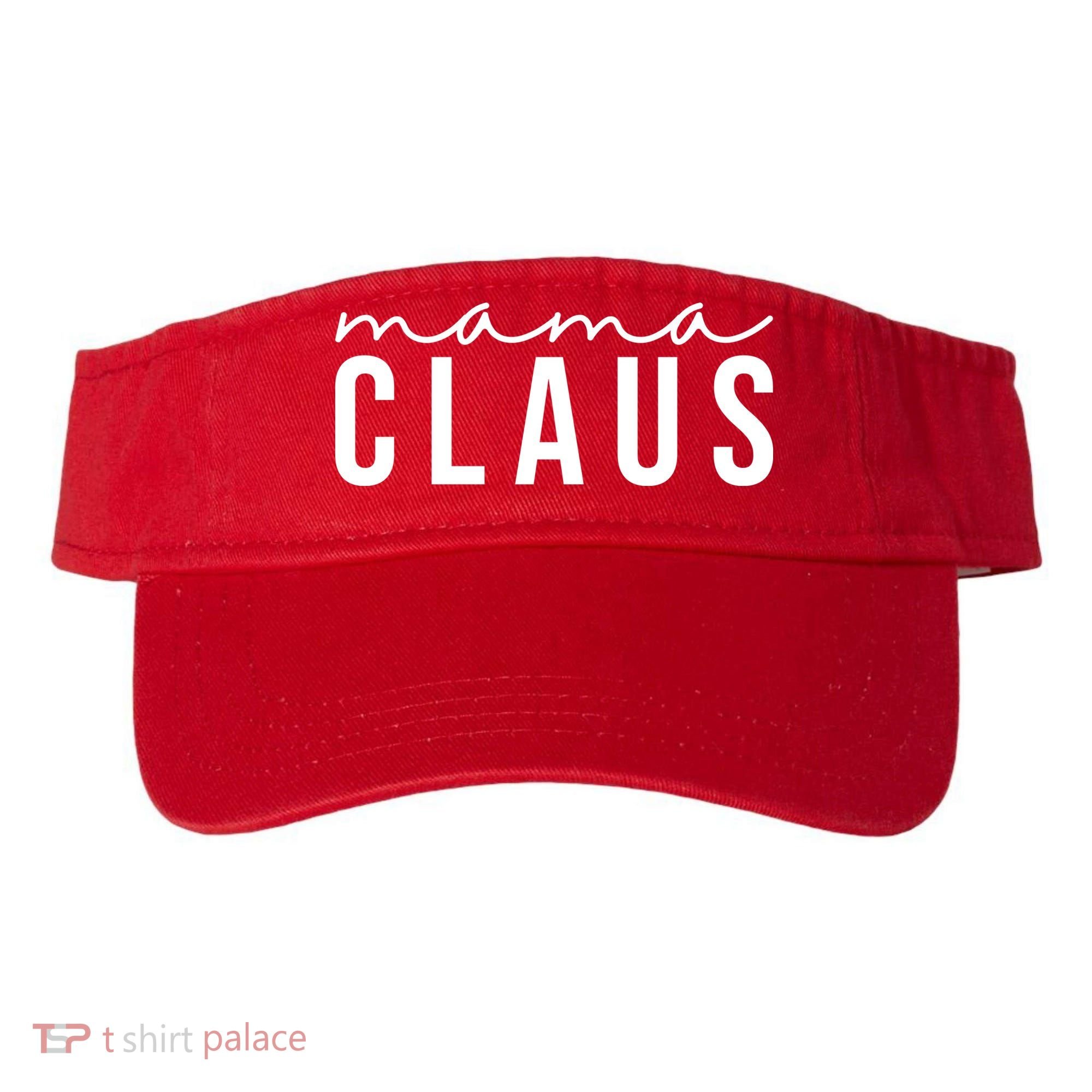 Mama Claus Christmas Holiday Visor