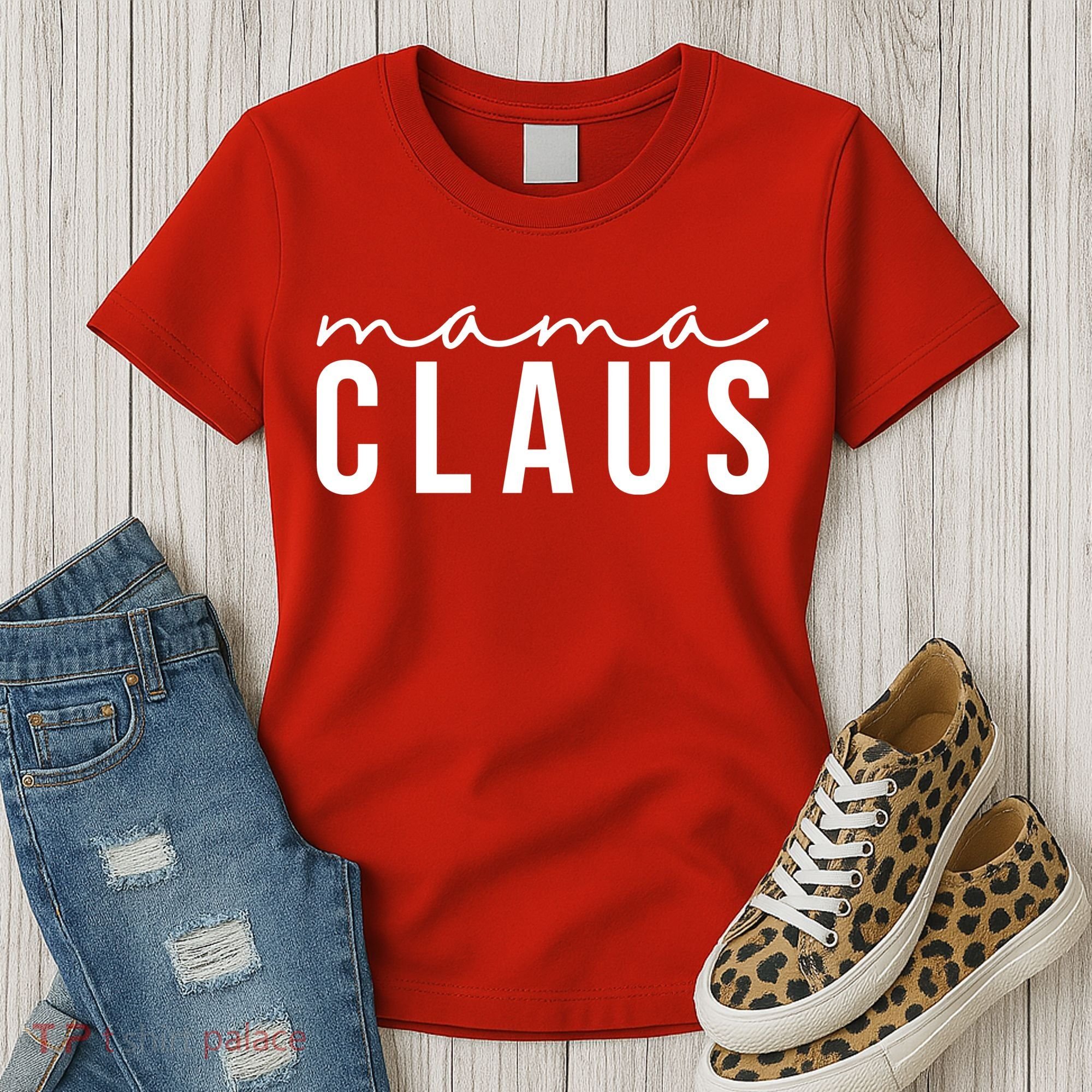 Mama Claus Christmas Holiday Women's T-Shirt